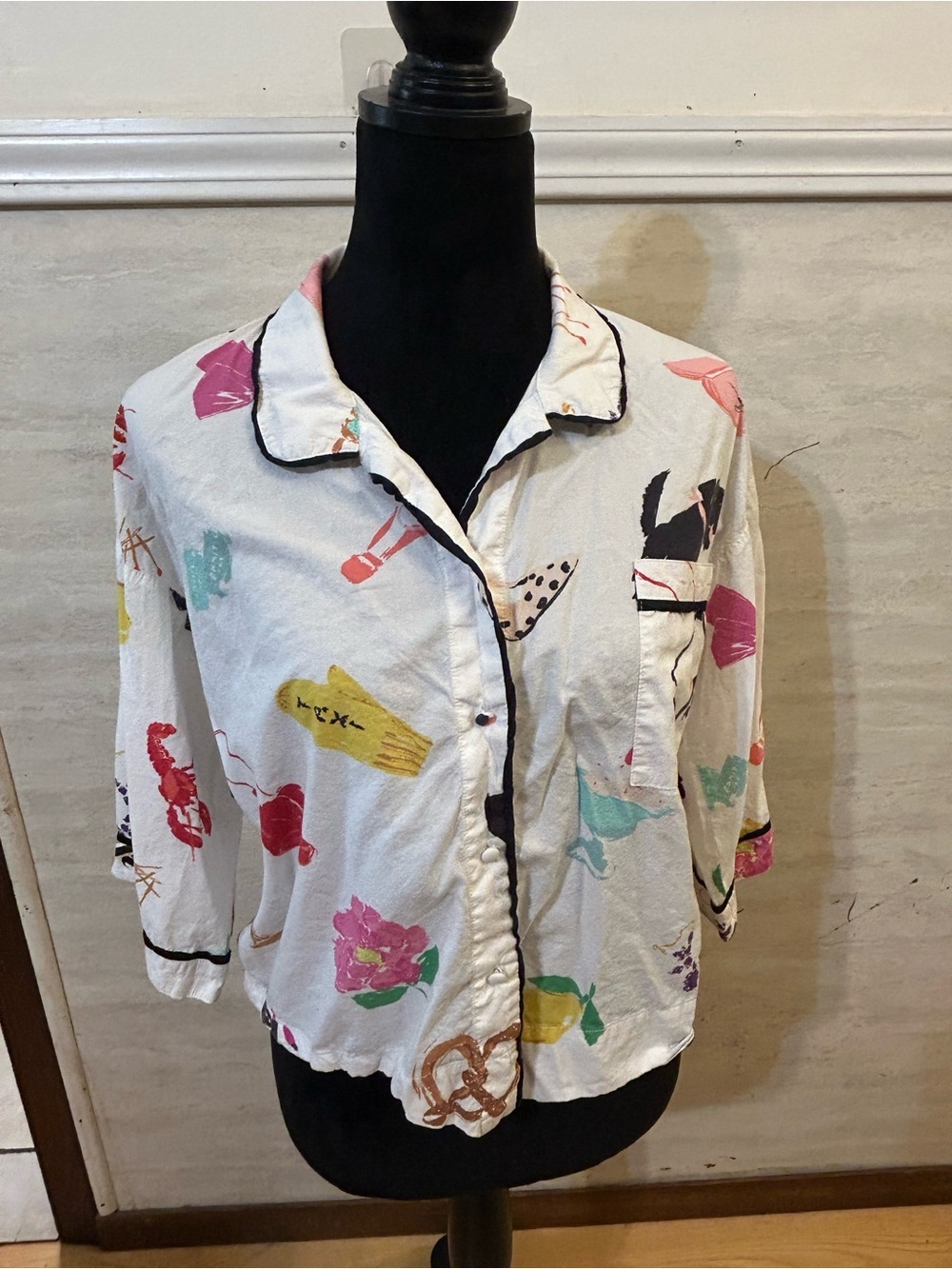 Kate Spade New York "Things We Love" Pajama Top